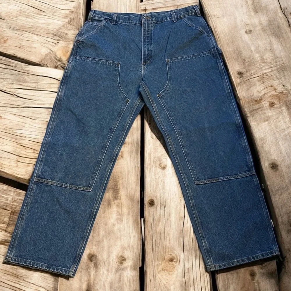 Vintage Carhartt B73 DST Dungaree Vintage Double Knee Logger Carpenter Jeans